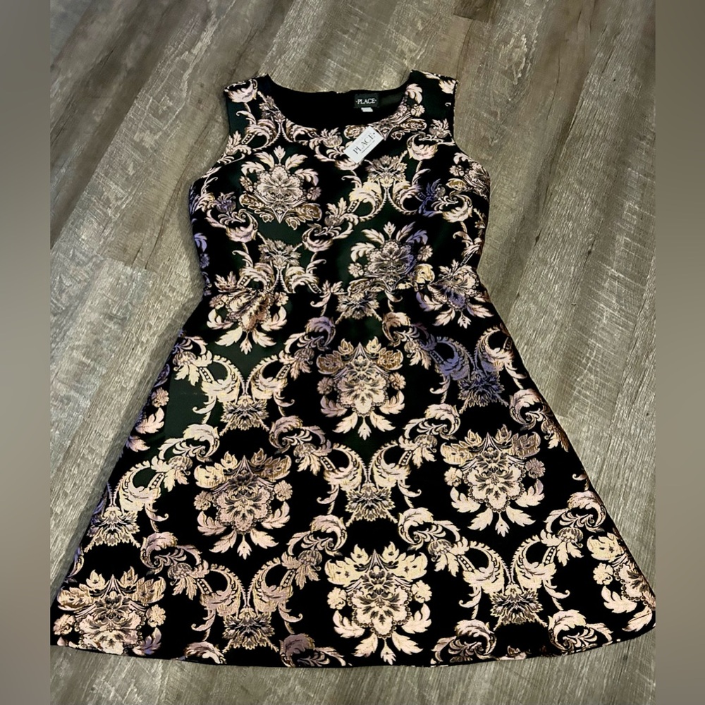 Black dress mid length